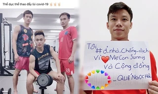 Quế Ngọc Hải, Công Phượng và các cầu thủ chung tay đẩy lùi COVID-19
