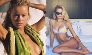 Người mẫu Frida Assen táo bạo 'thả rông vòng 1', khoe dáng nuột nà