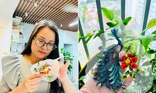 Người phụ nữ có tài biến lá cây thành tác phẩm tiền triệu