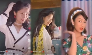 Các cô gái trẻ đua nhau diện mốt xu hướng thập niên 80 cực duyên dáng