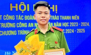 Chàng học viên cảnh sát sở hữu thành tích đáng nể