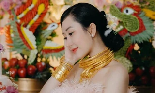 Đám cưới 'ngập vàng' và chuyện tình 5 năm của cặp đôi ở Vĩnh Long