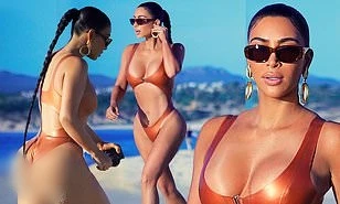 Kim Kardashian nóng bỏng đến 'nghẹt thở' trên biển Mexico