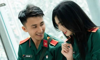 Bộ ảnh lãng mạn ở ga tàu của cặp đôi Học viện Hậu cần