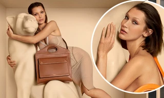 Bella Hadid chụp ảnh táo bạo bên tượng báo