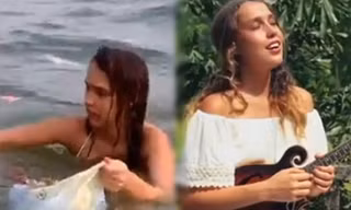 Cô gái Nga thu gom rác ở biển Phú Quốc từng gây ấn tượng khi hát 'Bèo dạt mây trôi'