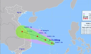 Áp thấp nhiệt đới có thể mạnh lên thành bão, mức độ nguy hiểm cao, di chuyển rất nhanh