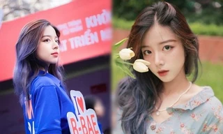 Nữ sinh đại học Kinh tế Quốc dân nổi bật trong ngày hội tuyển sinh