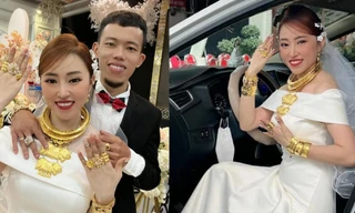 Sự thật về cô dâu Vĩnh Long đeo 11 cây vàng nặng trĩu người