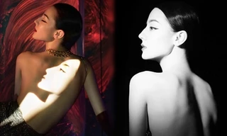 Địch Lệ Nhiệt Ba bán nude táo bạo