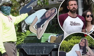 Sau chia tay, tài tử Ben Affleck vứt ảnh bạn gái vào thùng rác