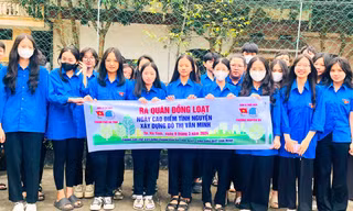 Hơn 2.000 đoàn viên thanh niên Hà Tĩnh tham gia xây dựng đô thị văn minh