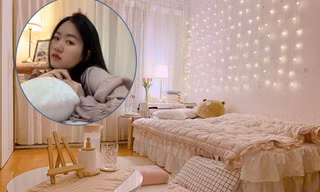 Cô gái 'tân trang' phòng trọ cũ đẹp như mơ khiến dân mạng trầm trồ