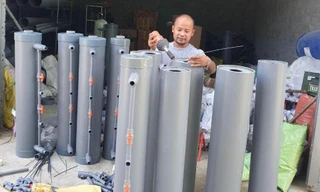 Bạn trẻ xứ Thanh sáng chế cây lọc nước bằng than hoạt tính