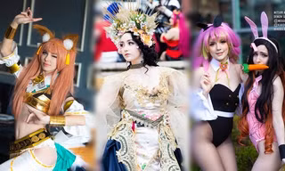 Các bóng hồng mặt xinh dáng đẹp trong lễ hội cosplay đình đám thế giới