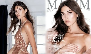 'Bông hồng Pháp' cao 1m81 lên bìa Maxim