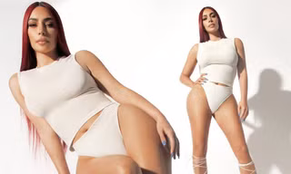 Hình thể săn chắc và 'siêu vòng ba' đẫy đà của Kim Kardashian