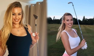 Mỹ nhân sân golf đẹp như thiên thần với đường cong nóng bỏng