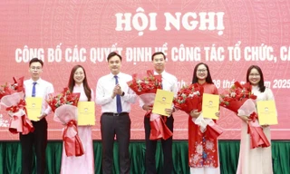 Công bố quyết định về công tác cán bộ ở Tỉnh Đoàn Bắc Ninh.