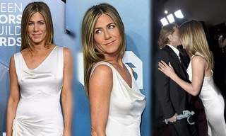 Jennifer Aniston 'quên' nội y, mừng rỡ ôm chồng cũ Brad Pitt