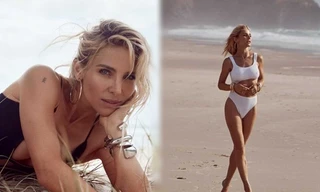 Vợ 'Thần Sấm Thor' trẻ đẹp ngỡ ngàng dù tuổi ngoại tứ tuần