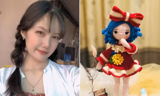 Cô gái 9x có tài biến len sợi thành búp bê xinh đẹp bắt mắt