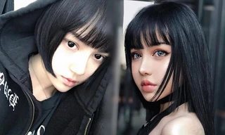 Ngỡ ngàng mặt mộc của 'búp bê sống' Kina She với vẻ đẹp siêu thực