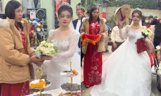 Đám cưới vắng chú rể ở Thanh Hóa, cô dâu một mình lễ gia tiên, ra mắt quan khách