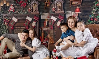 Ảnh Giáng sinh ấm áp lung linh của gia đình 'Mỹ nhân đẹp nhất Philippines'