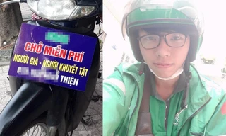 Chàng trai 9x chạy xe miễn phí chở người già, người khuyết tật
