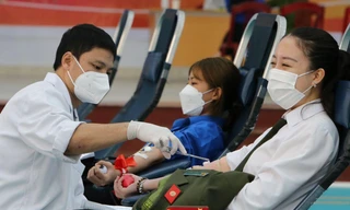 Chủ nhật Đỏ tại Quảng Bình thu hút đông đảo bạn trẻ tham gia hiến máu