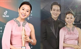 Bà cả 'Thế giới hôn nhân' trẻ đẹp rạng ngời, sánh đôi chồng ngoại tình trong phim