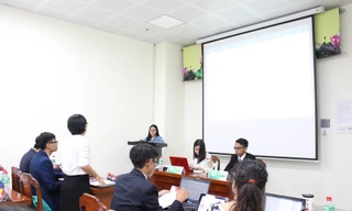 Hội nghị Mô phỏng Liên Hợp Quốc lần đầu tiên được tổ chức ở Đà Nẵng với sự tham gia của 82 đại biểu. Ảnh: Giang Thanh