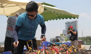 Cận cảnh trận địa pháo hoa Đà Nẵng trước giờ 'khai hỏa'