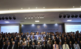 Hội nghị Nhóm thông tin vô tuyến của APT lần thứ 23 có sự tham gia của 214 đại biểu trong nước và quốc tế. Ảnh: Giang Thanh