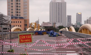 Cận cảnh trận địa pháo hoa Đà Nẵng trước giờ 'khai hỏa'. Ảnh: Giang Thanh