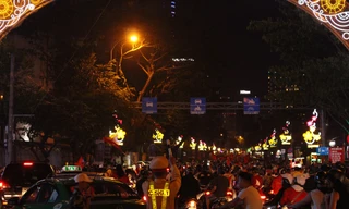 CSGT Đà Nẵng chốt 20 điểm “nóng” trong đêm chung kết AFF Cup 2018. Ảnh: Giang Thanh