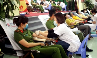 Hơn 1400 chiến sĩ công an Đà Nẵng tham gia hiến máu tình nguyện