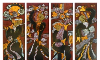 Họa sĩ Xuân Tiến với Sắc màu quê hương