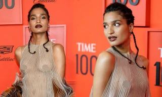 Sao chuyển giới diện đầm xuyên thấu lộ trọn ngực tại Gala TIME 100