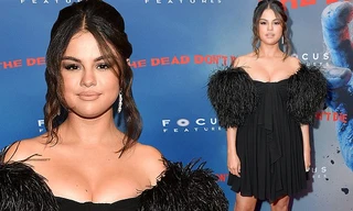 Selena Gomez diện đầm trễ vai o ép vòng một quá đà