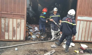 Hiện trường vụ cháy. Ảnh: Thanh Hà