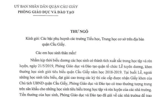 Bản tin 8H: Phòng giáo dục Cầu Giấy xin lỗi vì thưởng học sinh bằng tờ giấy