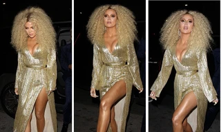 Khloe Kardashian diện váy khoét sâu khoe vòng một ‘khủng’