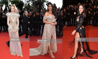 Thảm đỏ Cannes ngày 7: Sao Pháp lộ nội y, khách mời vô danh gây sốc