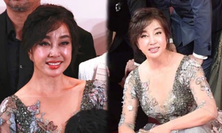 ‘Giật mình’ gương mặt đơ cứng như tượng sáp của Lưu Hiểu Khánh tuổi 64