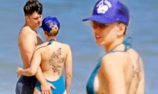 Scarlett Johansson hiếm hoi diện bikini gợi cảm, lộ khuyết điểm cơ thể