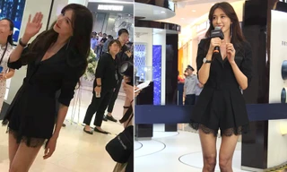 Lâm Chí Linh trẻ đẹp tuổi 44, khoe chân dài trứ danh ‘náo loạn’ sự kiện