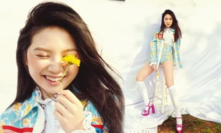 Con gái 15 tuổi Chân Tử Đan khoe chân dài miên man, đẹp như siêu mẫu