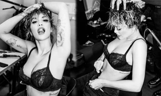 Giọng ca ‘50 sắc thái’ mặc nội y ren, khoe vòng một căng tràn